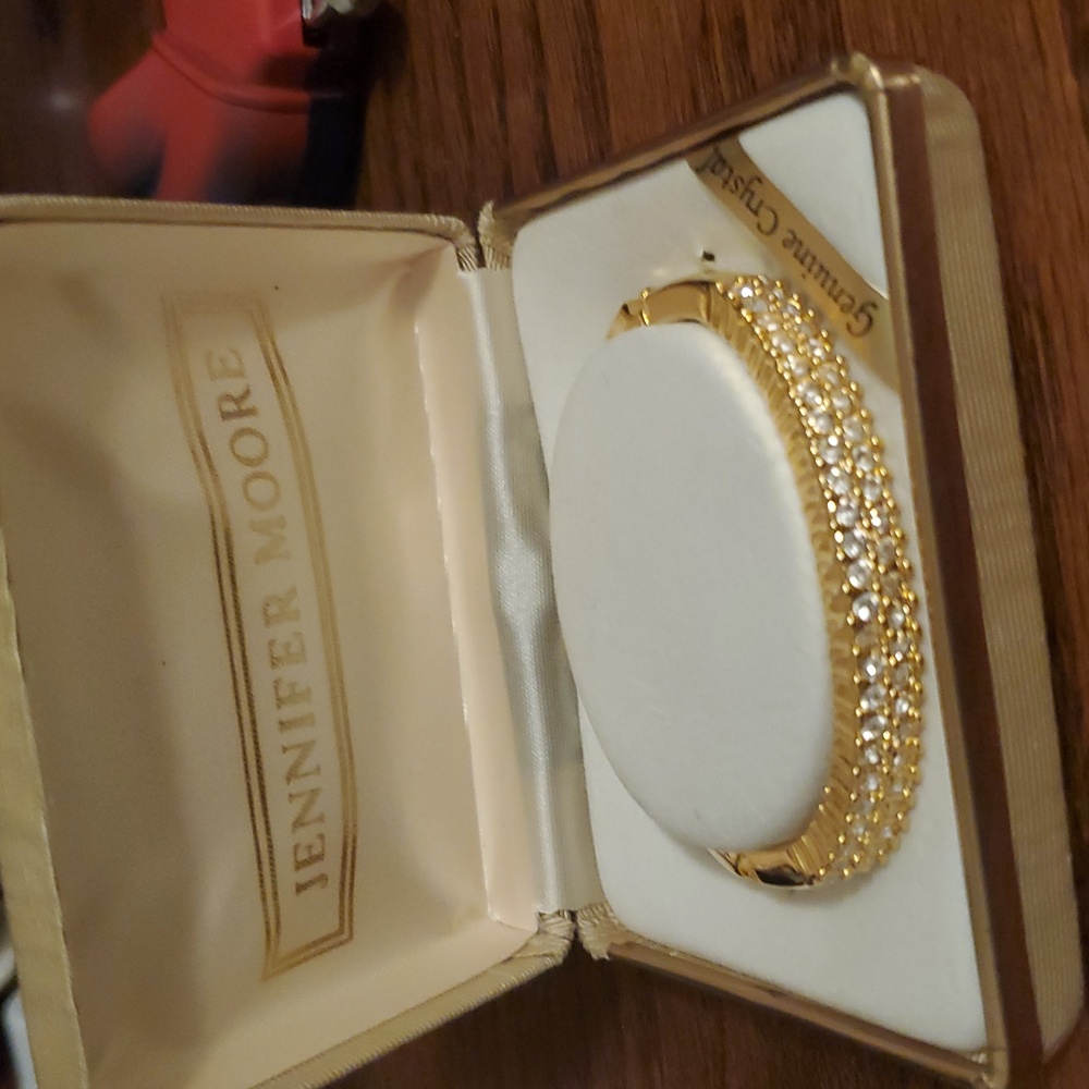 Jennifer Moore Gold Crystal Bracelet